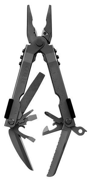 Multi-Tool, 6-5/8 in, Needle, Black, 13 Tool