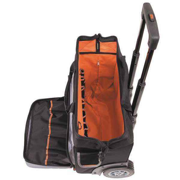 Tool Bag, Tradesman Proâ¢ Rolling Tool Bag, 24 Pockets, 19-Inch