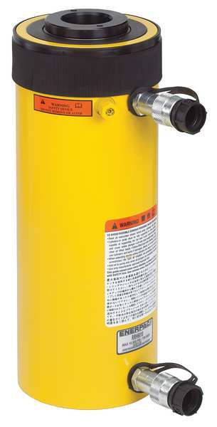 RRH10010, 100 ton Capacity, 10.13 in Stroke, Double-Acting, Hollow Plunger Hydraulic Cylinder