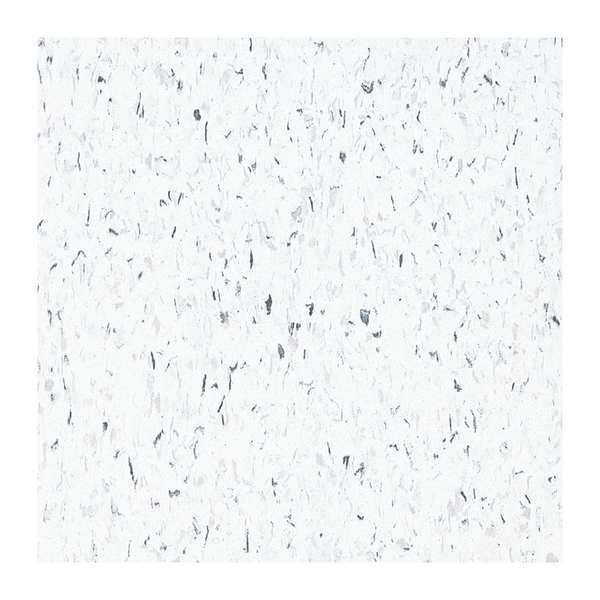 Vinyl Composition Tile, 45sq.ft, Whte