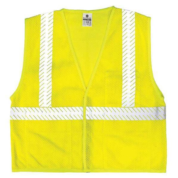 2XL Class 2 Flame Resistant High Visibility Vest, Lime