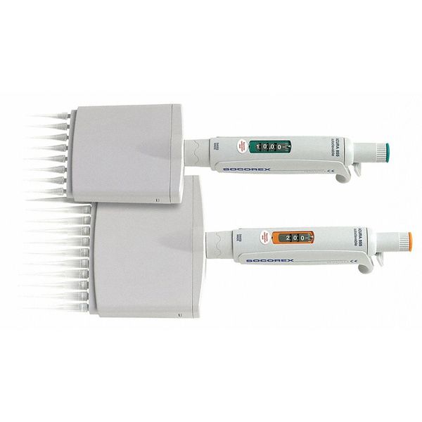 Pipetter, Size 8 Channel, 20 to 200uL