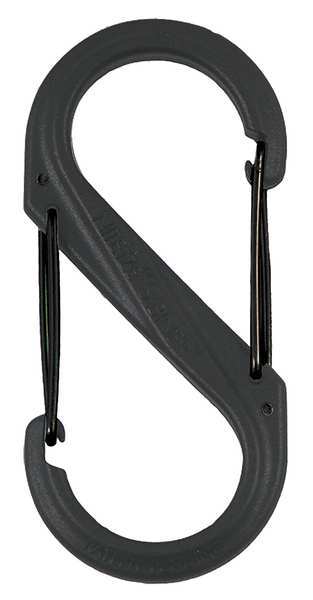 Carabiner, 1-9/53 In., Glass Filled Nylon