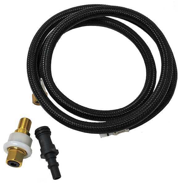 Side Spray Hose, 1/4 In, Black