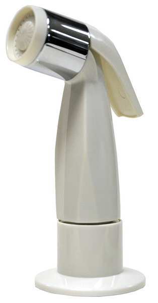 Side Spray Head, 1/4 In, White
