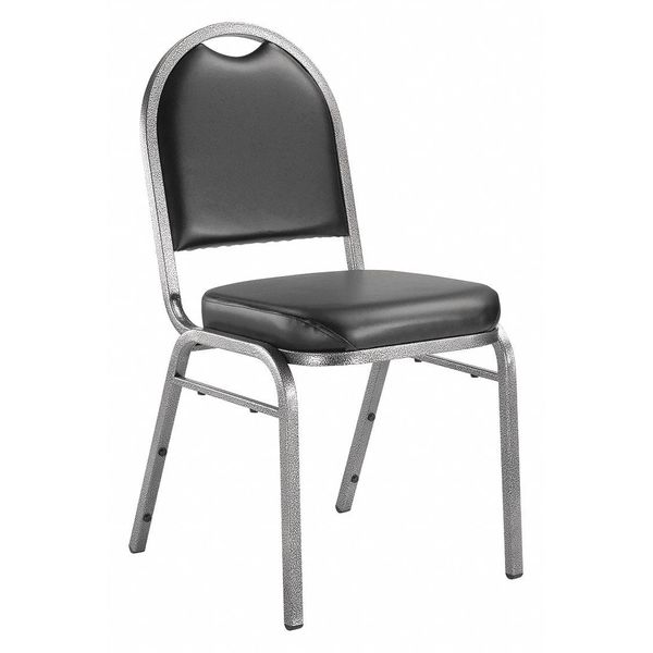 Stacking Chair, 9200 Series, Vinyl Black
