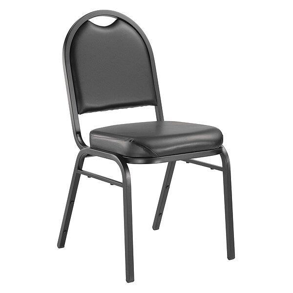 Stacking Chair, 9200 Series, Vinyl Black