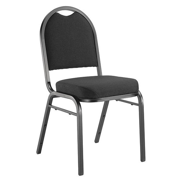 Stacking Chair, 9200 Series, Fabric Black