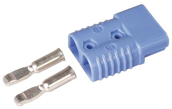 Medium Duty Plug, Brass/Silver, 2 Gauge