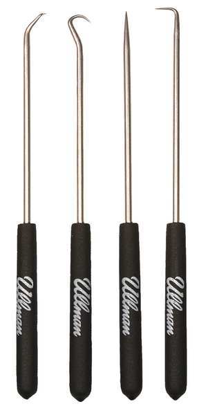 Pick/Hook Set, Stl Shft, Plstc Grps, PK4