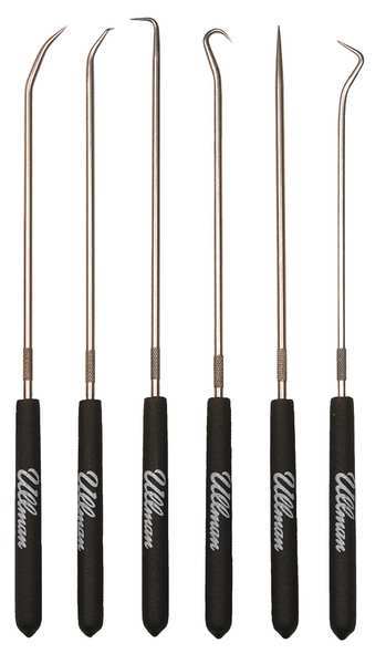 Pick/Hook Set, Stl Shft, Plstc Grps, PK6