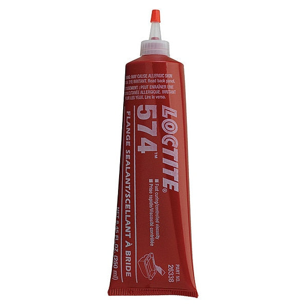 Anaerobic Anaerobic Flange Sealant, 250 mL, Orange, Temp Range up to 300 Degrees F