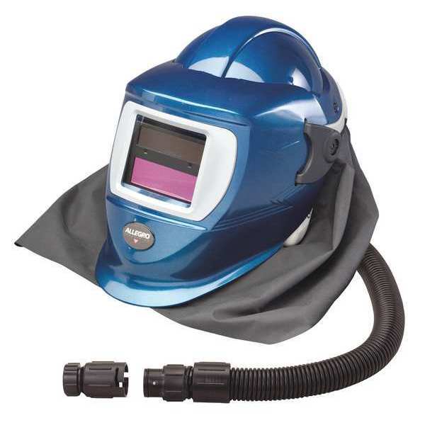 Welding Helmet, Deluxe, ABS Plastic, Blue