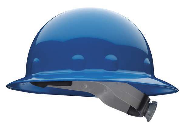 Full Brim Hard Hat, Type 1, Class E, Ratchet (8-Point), Blue