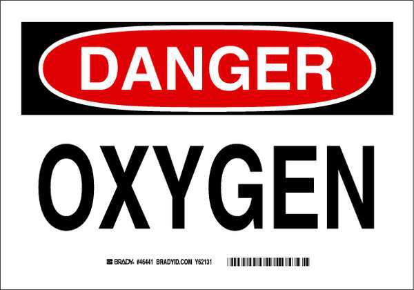 Safety Sign, 7 in H, 10 in W, Rectangle, English, 46441