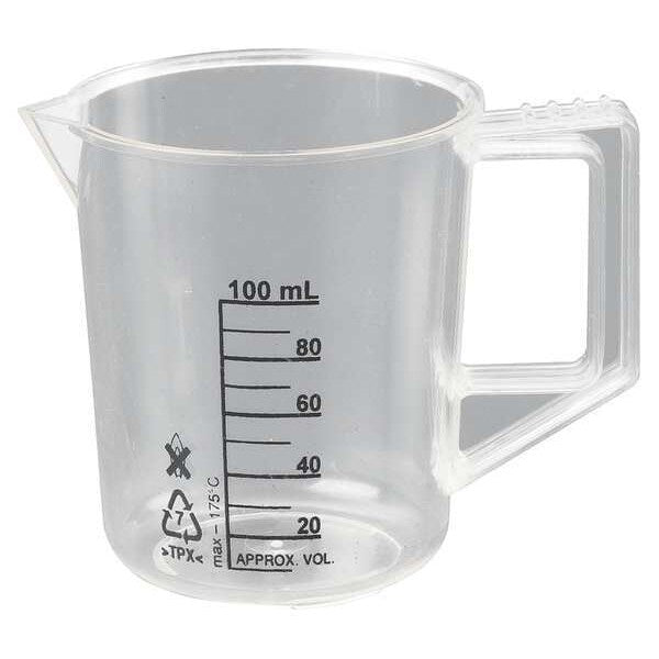 Beaker with Handle, 100mL, Poly, PK6