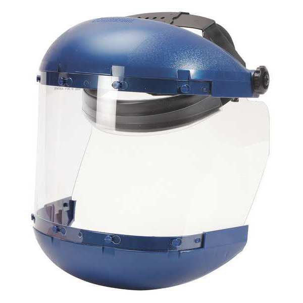Ratchet Faceshield Assembly, Uncoated, Clear Visor, Includes Chin Guard and Ratchet Headgear