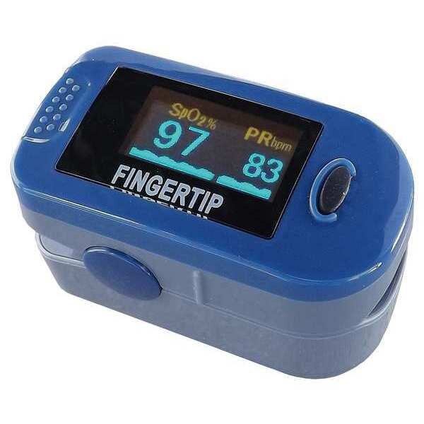 Pulse Oximeter, Fingertip, Color OLED, Length: 2 9/32 in