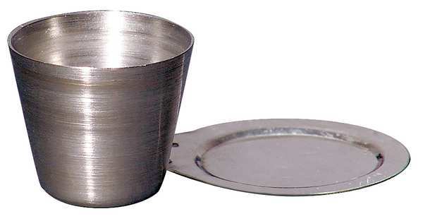 Crucible, Steel, 25mL, Lid
