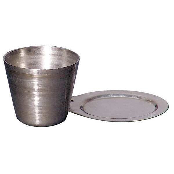 Crucible, Steel, 100mL, Lid