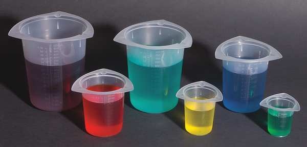 Beaker, 400mL, 40mL, Polypropyln, Wht, PK100