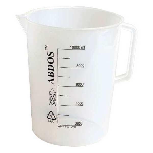 Beaker, 2000mL, 100mL, Polypropyln, Wht, PK4
