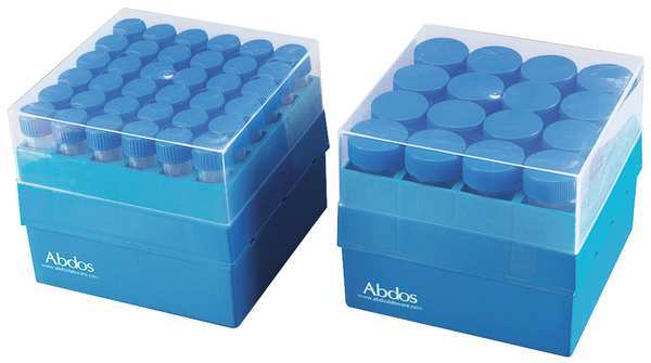 Microtube Storage Box, Blue, Plastic, 4 PK