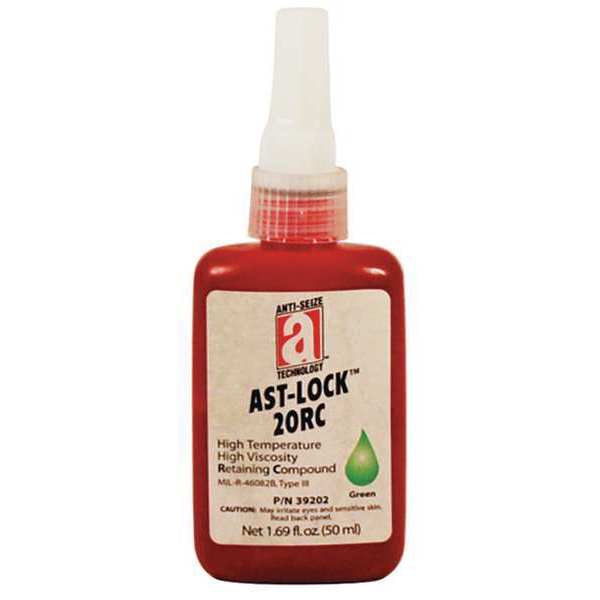 Retaining Compound, 20RC Series, Green, Liquid, High-Temperature Resistant, 50ml Bottle