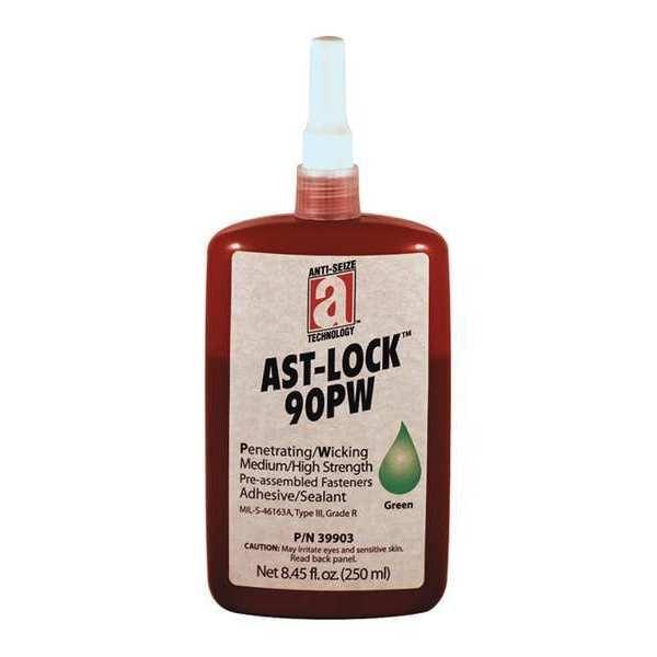 Wicking Grade Threadlocker, ANTI-SEIZE TECHNOLOGY 90PW, Green, Medium Strength, Liquid, 250 mL
