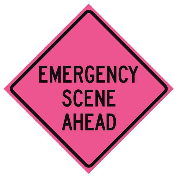 Bright Pink Roll Up Sign, 36
