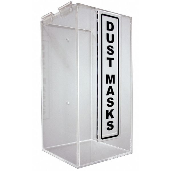 Dust Mask Dispenser, Acrylic, 12-3/8in H