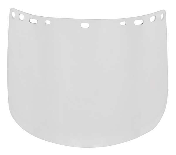 Visor, Clear, 8InH x 15InW x 0.04In Thick