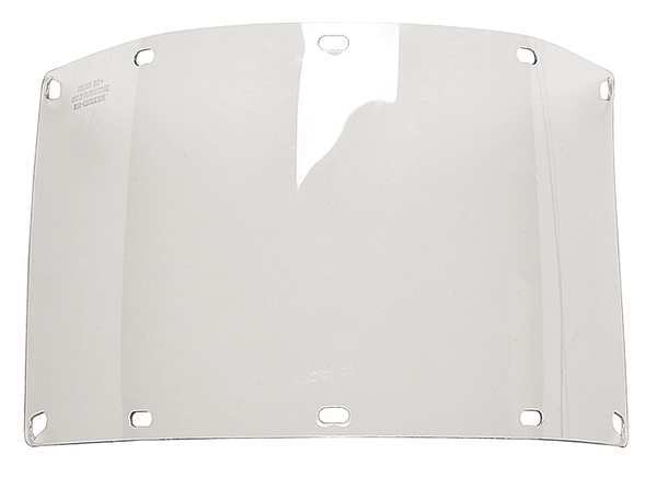 Visor, Clear, 7InH x 15InW x 0.04In Thick