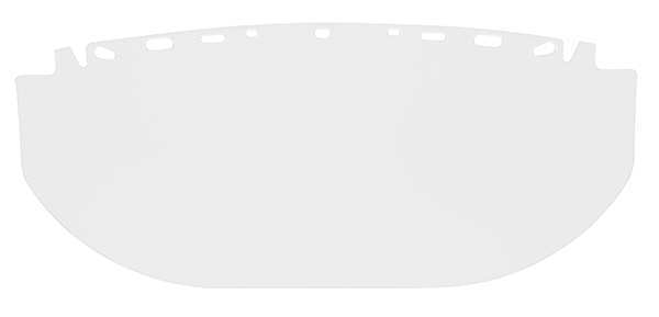 Visor, Clear, 9InHx19-3/4InWx0.06In Thick