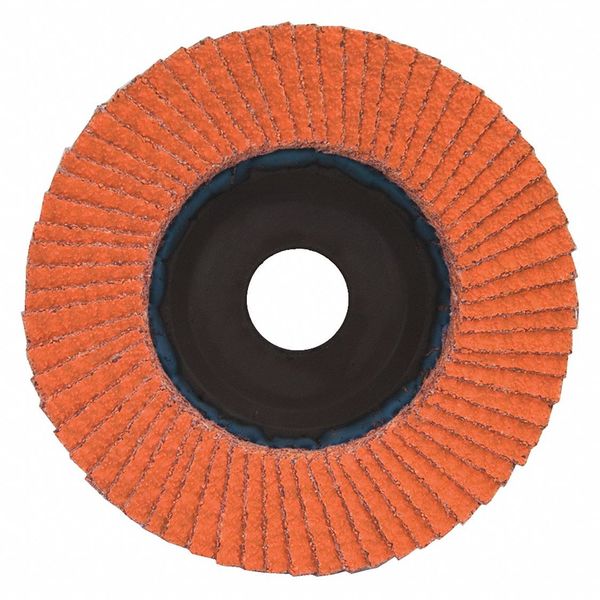 Flap Disc, 4 1/2 In x 60 Grit, 7/8, Series: SG Blaze(R)