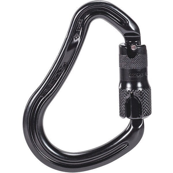 Carabiner, Auto-Lock, 5 in L, Aluminum, Bare Aluminum