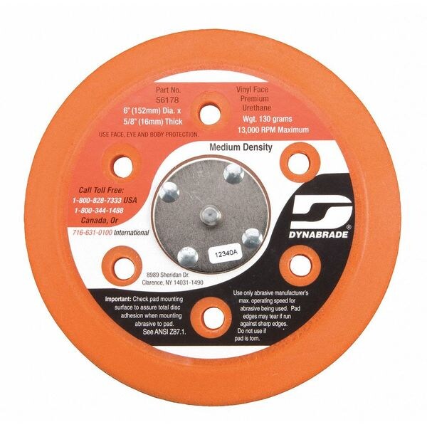 Vacuum, Disc Pad, Vinyl Face, 6