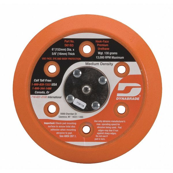 Vacuum, Disc Pad, Hook Face, 6