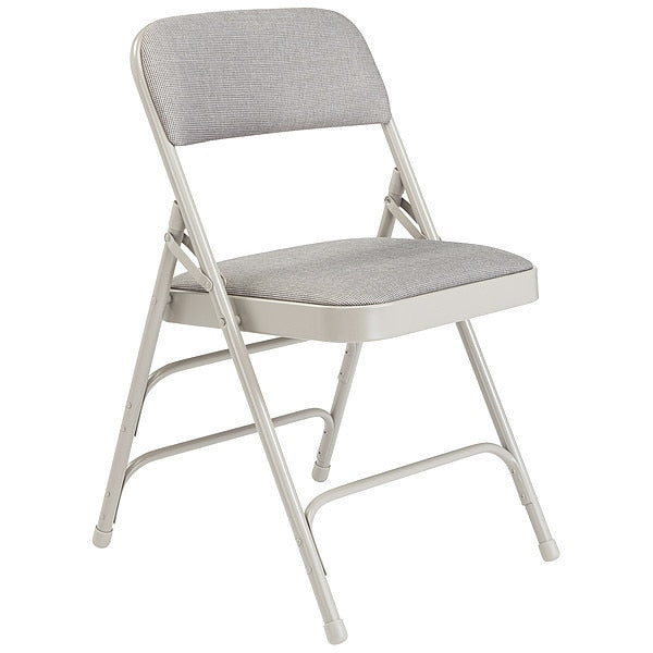 Folding Chair, Gray, 18-3/4 In., PK4