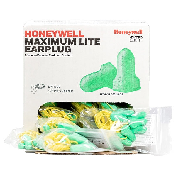 Disposable Uncorded Ear Plugs, Bell Shape, 33 dB