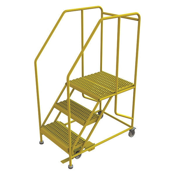 Work Platform, 3-Step, 800 lb.Cap, Steel