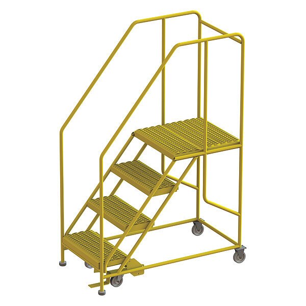 Work Platform, 4-Step, 800 lb.Cap, Steel