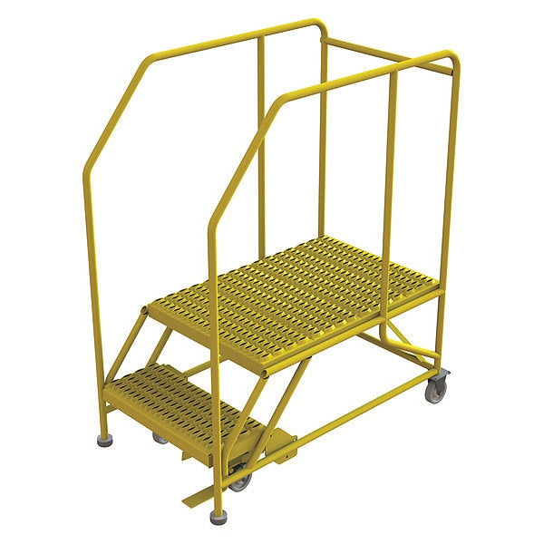 Work Platform, 2-Step, 800 lb.Cap, Steel