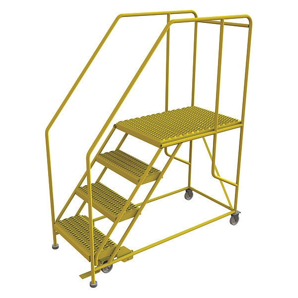Work Platform, 4-Step, 800 lb.Cap, Steel