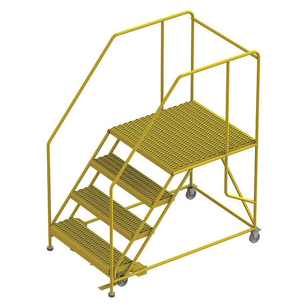 Work Platform, 4-Step, 800 lb.Cap, Steel