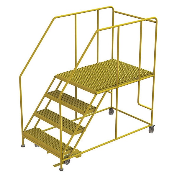 Work Platform, 4-Step, 800 lb.Cap, Steel