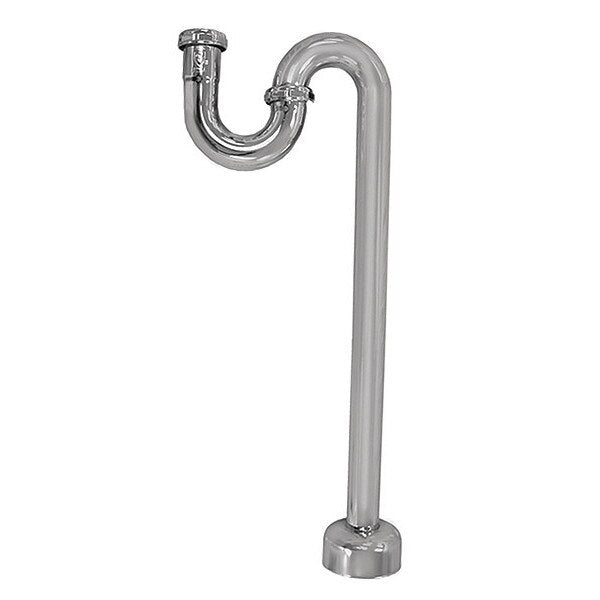 S-Trap, CP Brass, 17 Gauge, 1-1/2