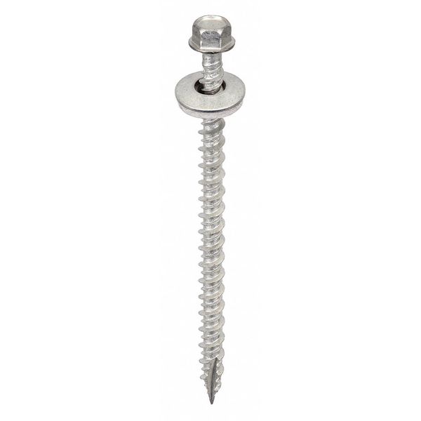 Wood Screw, #9, 3 in, Metal 250 PK