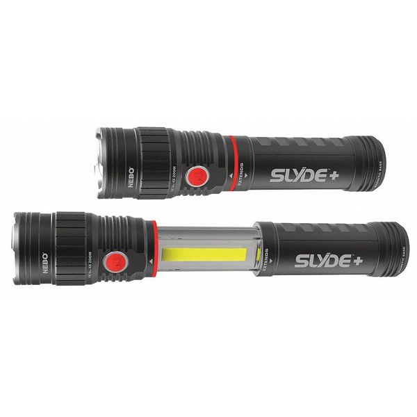 Storm Gray Tactical Handheld Flashlight, 300 (LED), 200(COB LED) lm