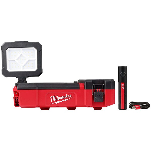 Flood Light and Flashlight, 1400 lm Max.,